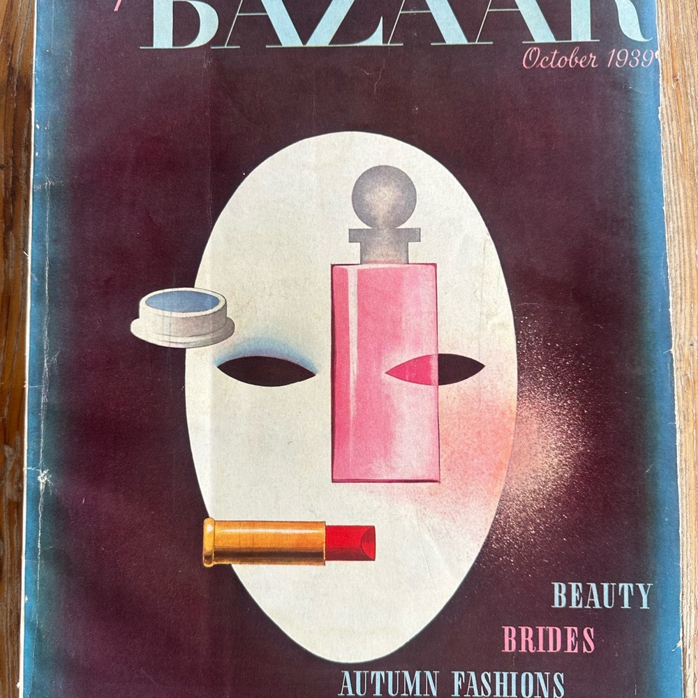 Harper's Bazaar Magazine ~ October 1939 ~ Cassandre Beauty Brides Autumn Fashion